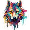 Künstlerischer Chaos-Wolfenkreis