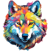 Künstlerischer Chaos-Wolfenkreis