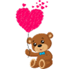 Teddy bear with a heart