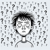 Question Swirl Portrait
