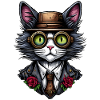 Chat steampunk