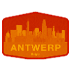 Antwerp Skyline Warm Orange