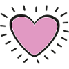 Herz rosa