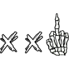 Baiser droit Death Punk