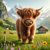 Cute Highland cow