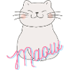 A happy, smiling, meowing kitten