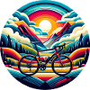 Road bike, gravel scenic landscape