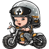 bébé motard, futur motard, baby biker