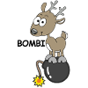 Bombi Deer, funny pictures, explosive