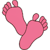 Bébé Pieds Fille