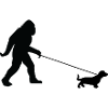 Yeti and Dachshund