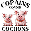 cochon, copains comme cochons, amitié