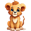 Bébé Lion mignon