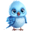 Bébé oiseau mignon