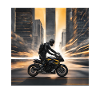 Stormy biker