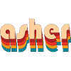 Retro Asher Name