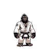 Niedlicher Kampfsport-Judo-Gorilla