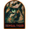 Tiger's Eye in Close-up – Intense Illustration