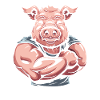 Cochon de fitness