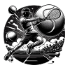 Black & White Tennis