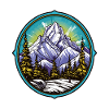 Landscape Mountains Coat of Arms