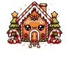 Gingerbread House Kawaii Christmas