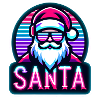 Santa Claus neon