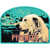 Pyrenäen-Schäferhund-Aufnäher: Berggefährte