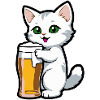 Chat à la bière