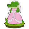 Crocodile Bridal Veil Wedding