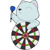 Cible de fléchettes pour chat