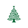 Grüner Weihnachtsbaum Christbaum oder Tannenbaum
