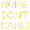 Nope don't care