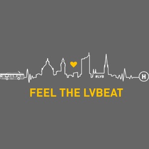 Feel the LVBeat - Skyline weiß