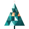 Polygon Weihnachtsbaum Tannenbaum an Weihnachten