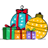 Christmas Gift Balls & Boxes