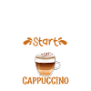 Bonjour avec cappuccino
