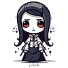 Chibi Japanisches Samurai-Mädchen