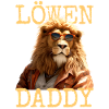 Leeuw Papa Papa Papa Vaderdag Wilde Vader Leeuw
