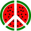 Symbole de paix pastèque