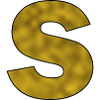 Letter S Gold