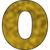 Letter O Gold