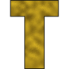 Lettre T Or