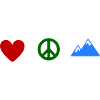 LOVE PEACE & MOUNTAIN
