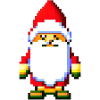 Pixel Art Santa Claus