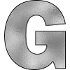 Letter G Silver