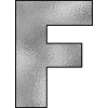 Letter F Silver