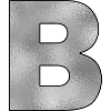 Letter B Silver