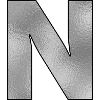 Letter N Silver