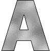 Letter A Silver